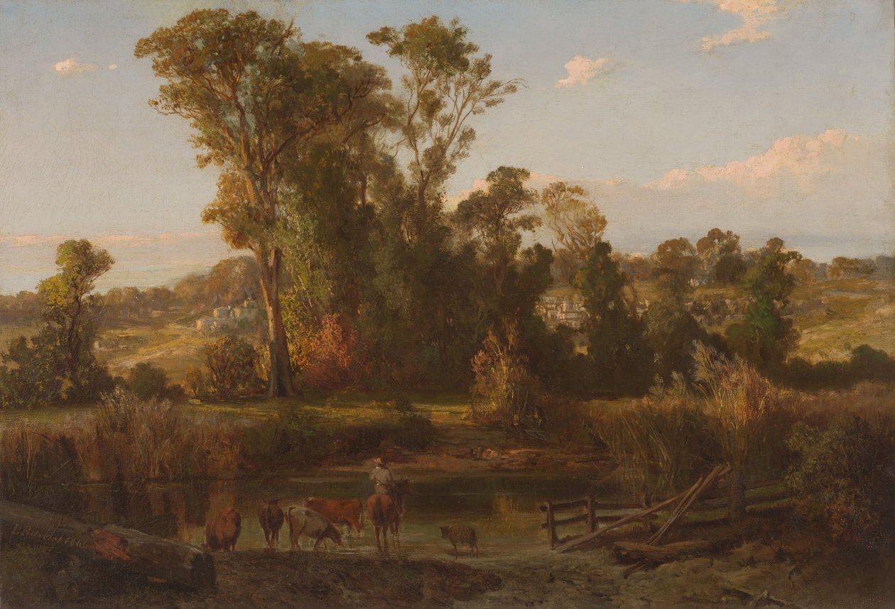 Kilátás Heidelberg közelében alkotó: Louis Buvelot