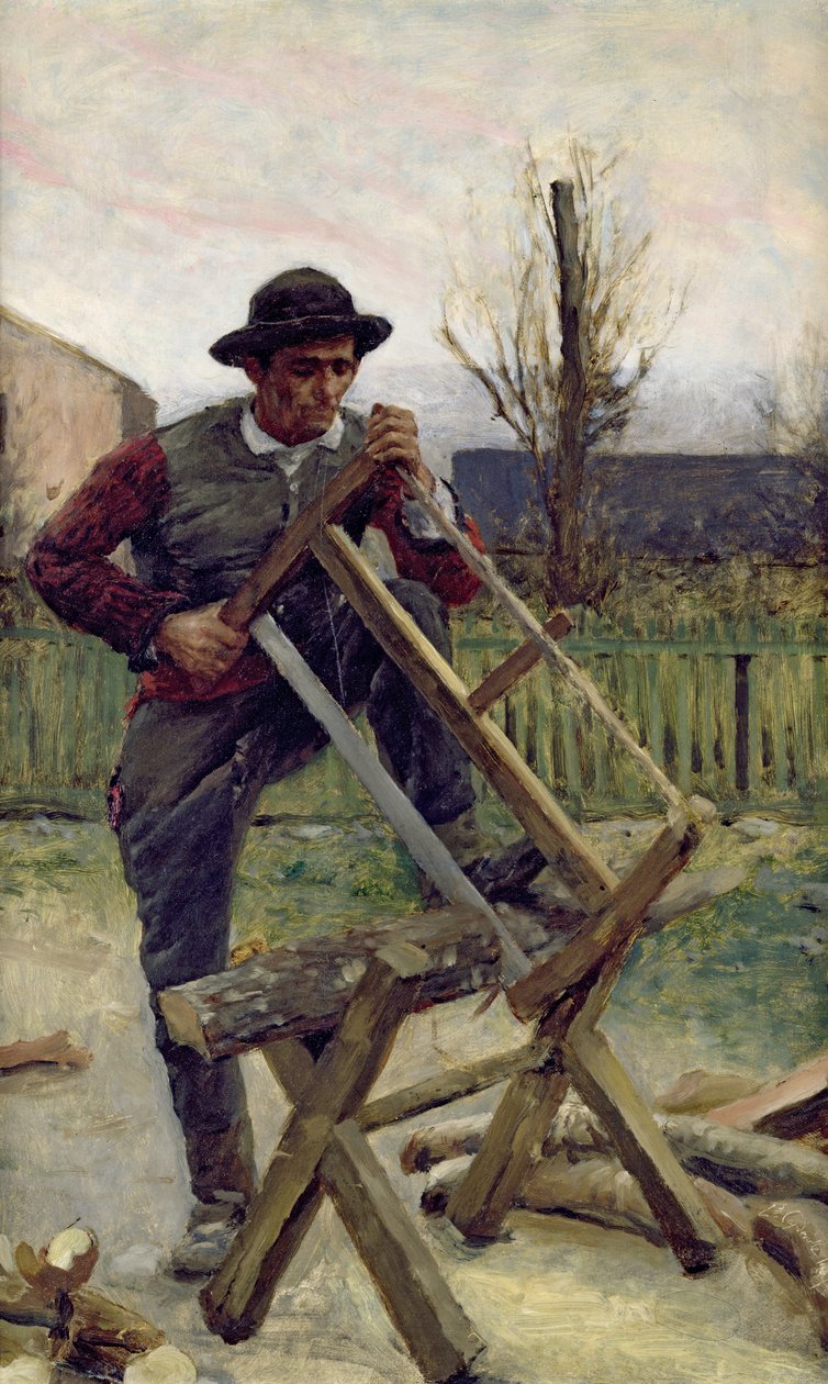 Egy aragóniai favágó, 1876 alkotó: Louis Capdevielle