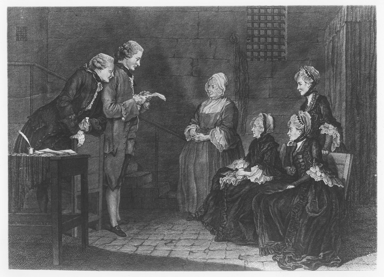 A szerencsétlen Calas család, vésette Delafosse, 1765 alkotó: Louis Carrogis dit Carmontelle