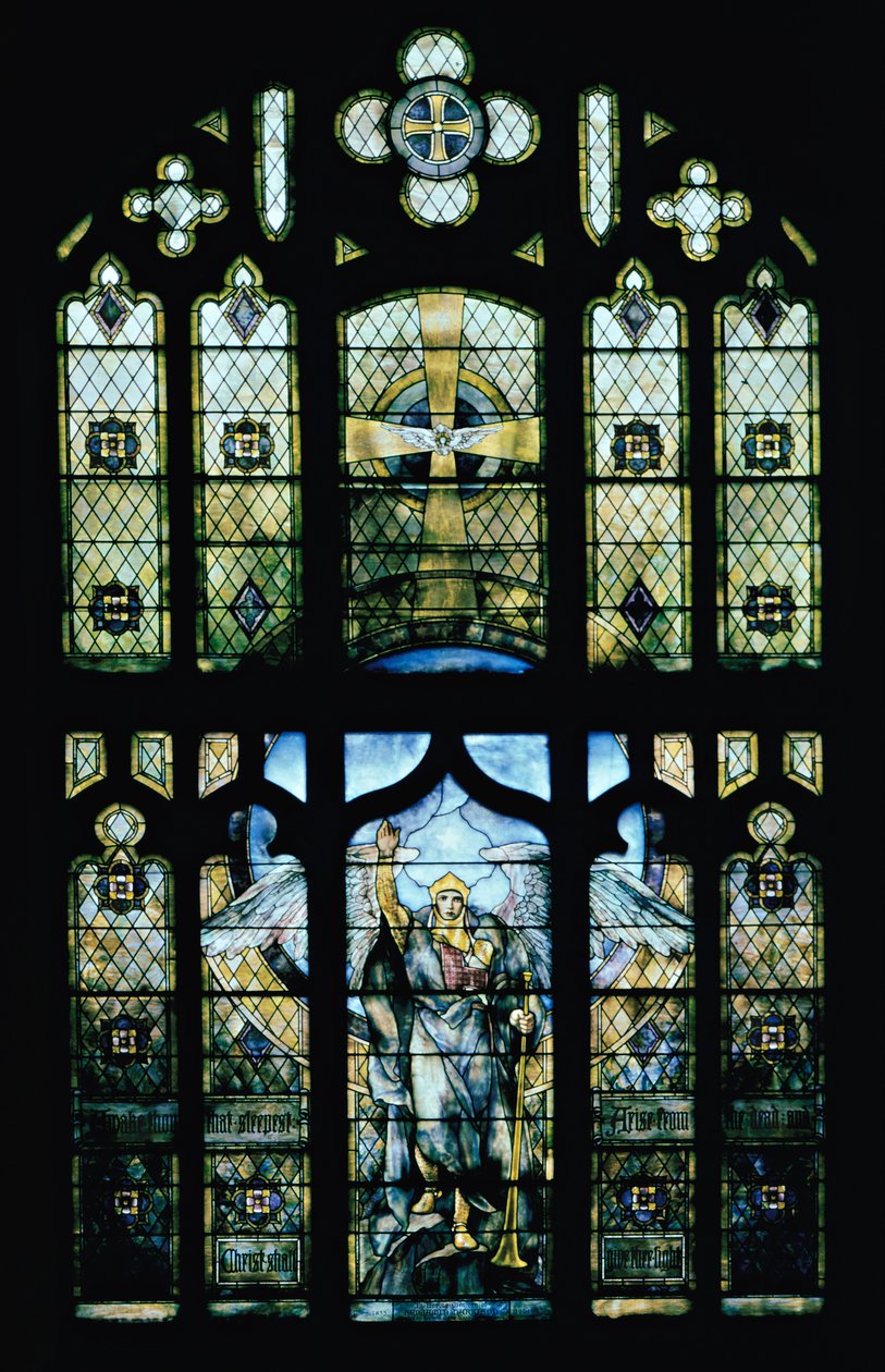 A feltámadás angyala alkotó: Louis Comfort Tiffany