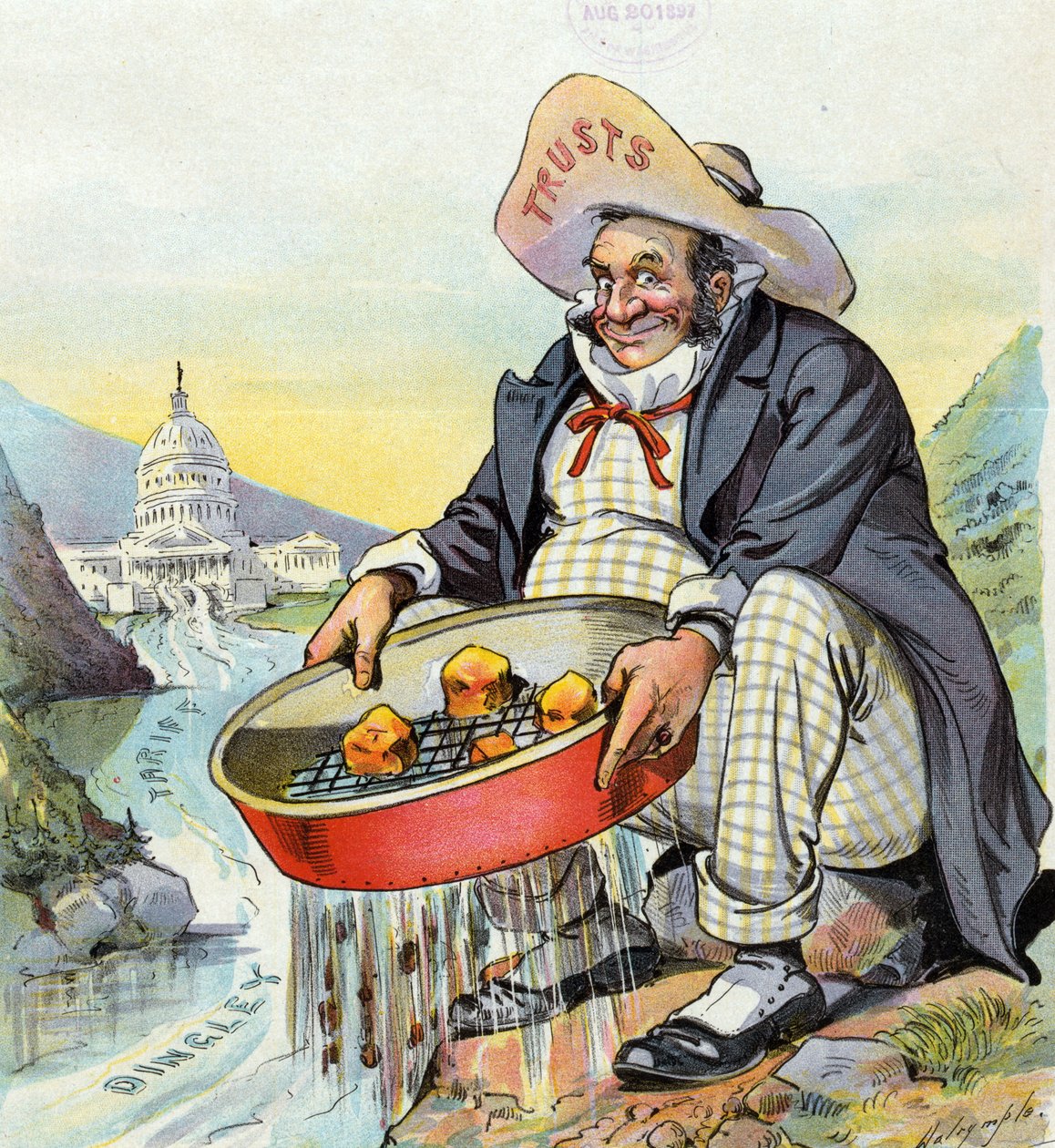 Jobb, mint Klondike!, 1897 alkotó: Louis Dalrymple