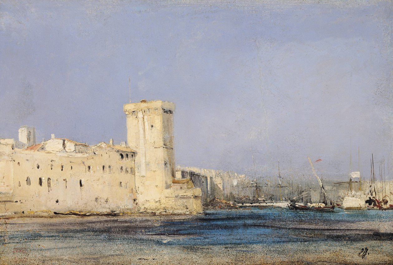 Tengeri erőd, 19. század alkotó: Eugene Isabey