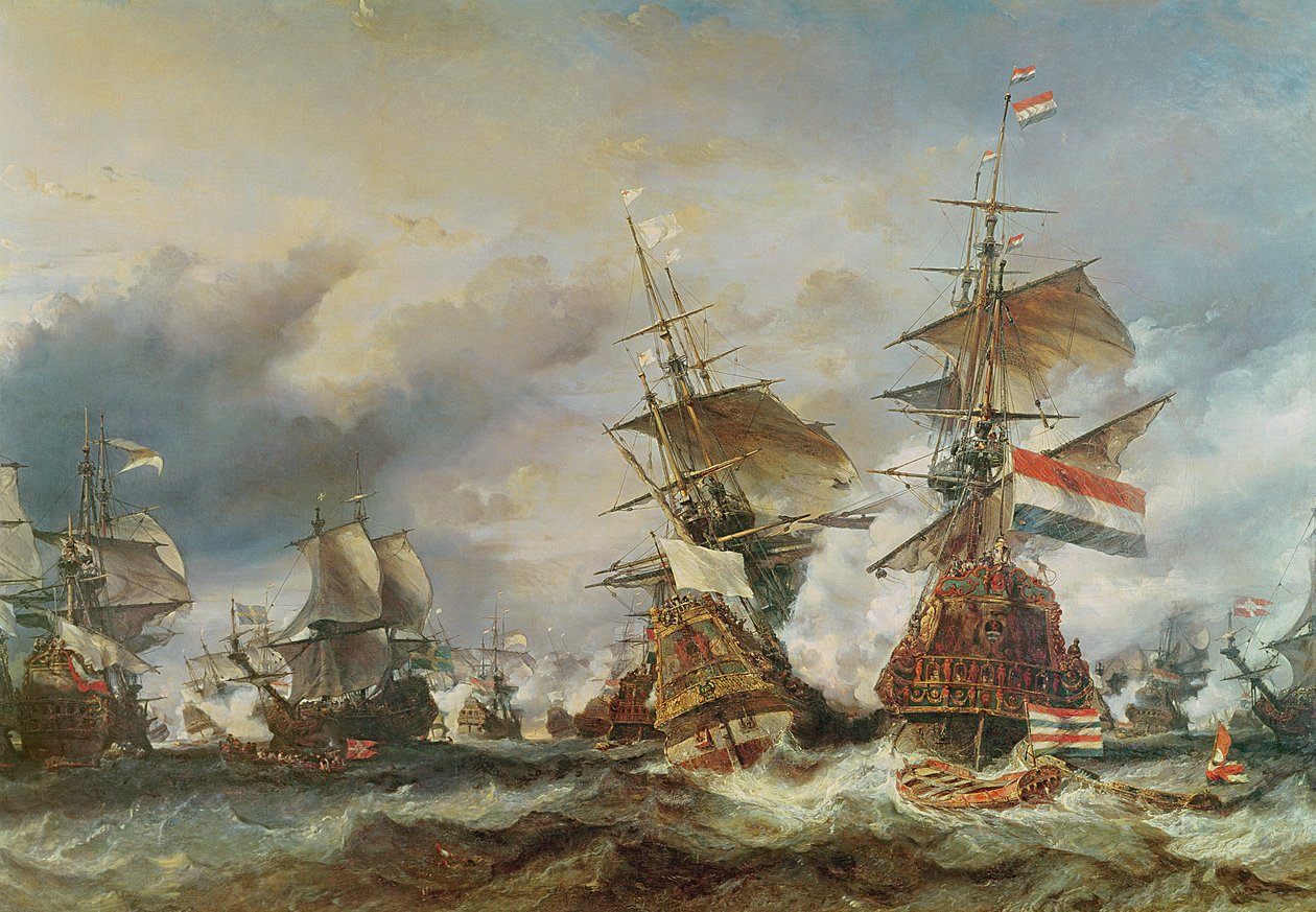 A texeli csata, 1694. június 29 alkotó: Eugene Isabey