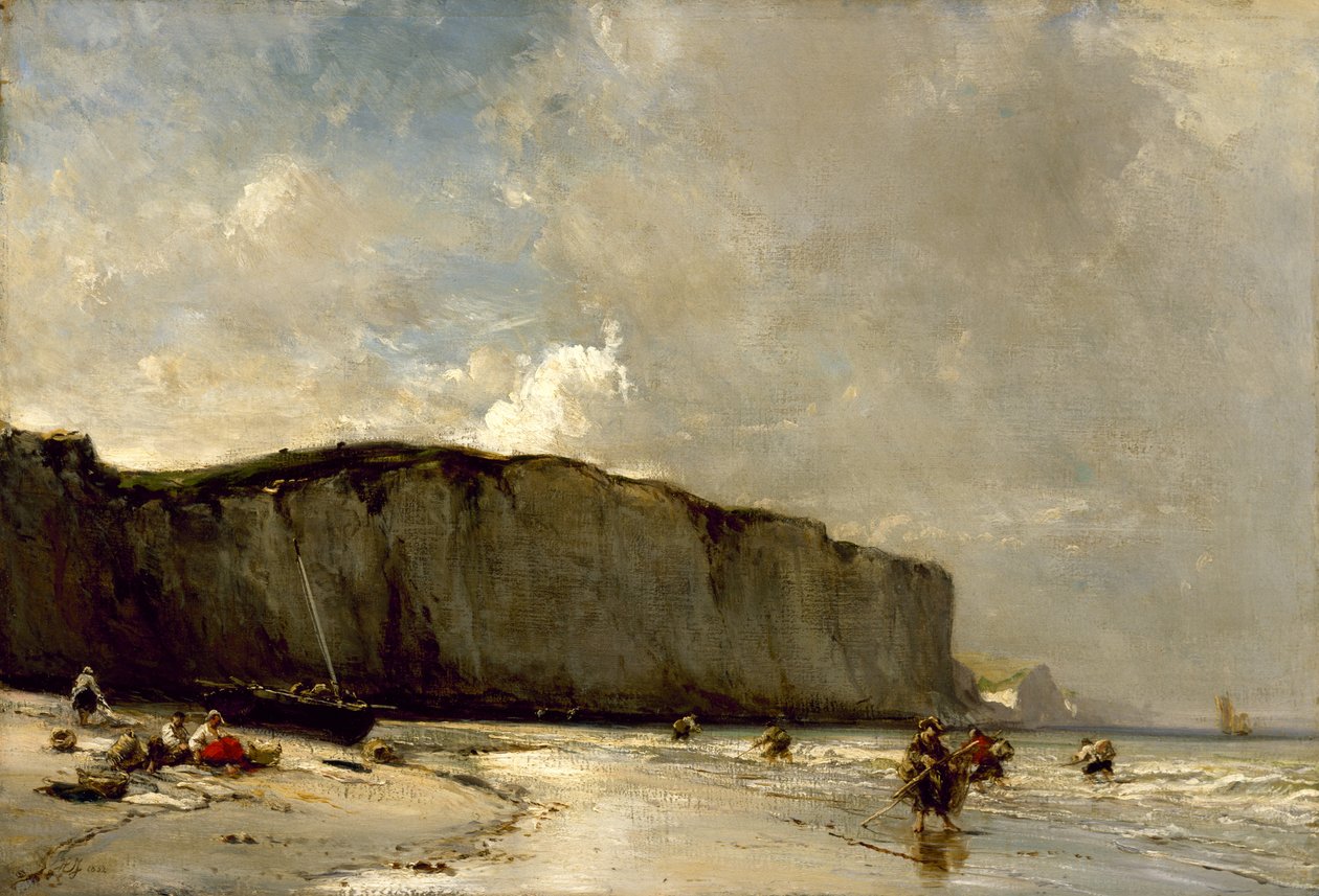 Kilátás a Norman Coast mentén, 1852 alkotó: Eugene Isabey