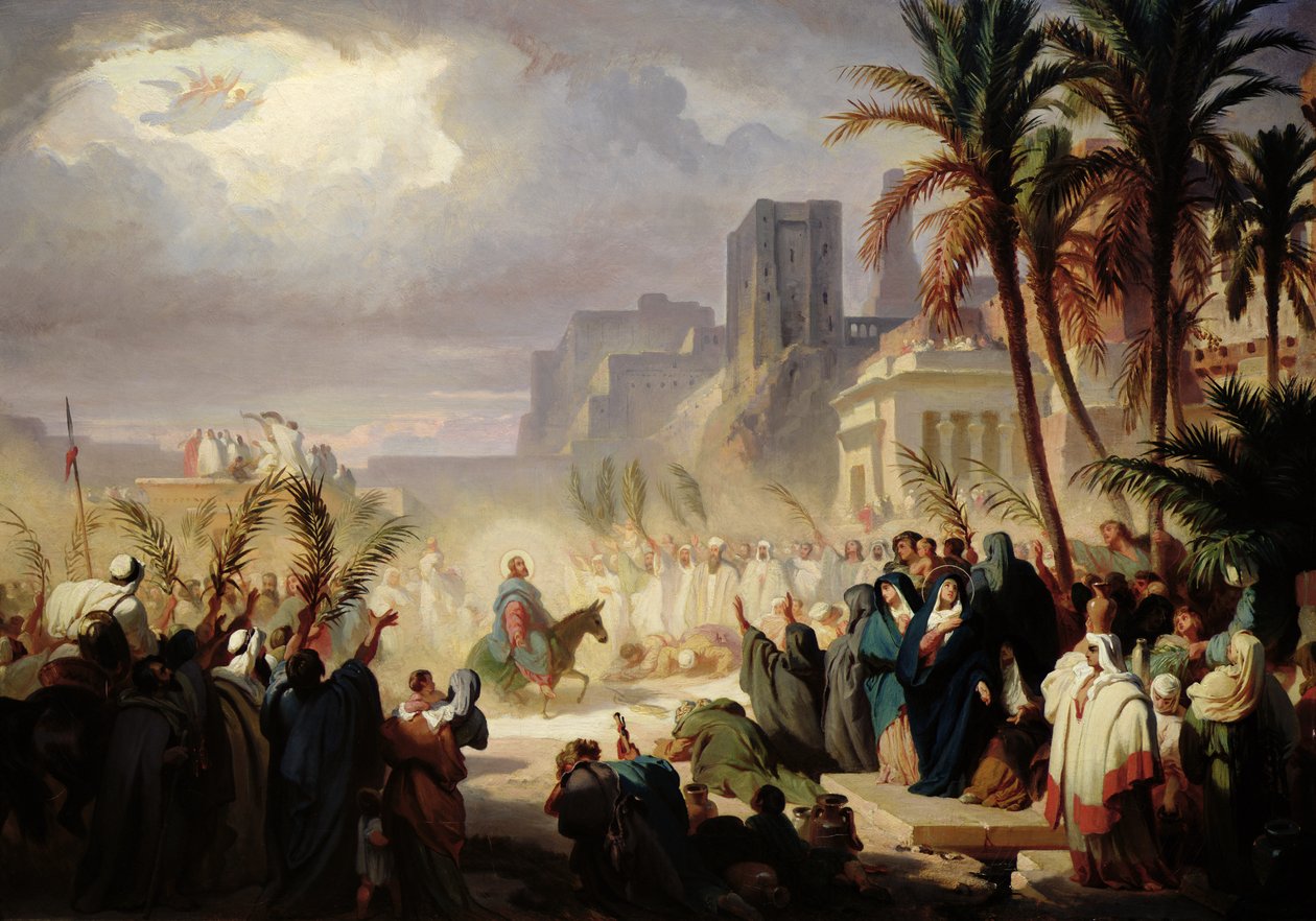 Krisztus belépése Jeruzsálembe alkotó: Louis Felix Leullier