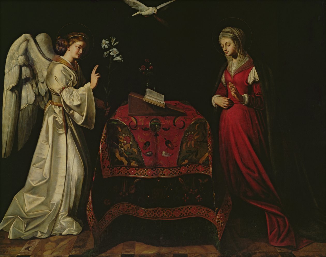 Az Angyali üdvözlet alkotó: Louis Finsonius or Finson