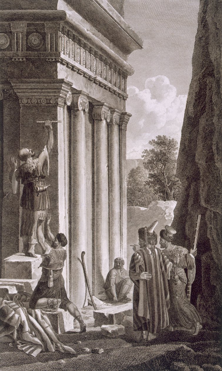 Absolon sírja, Jósofát völgye, 1799 alkotó: Louis Francois Cassas