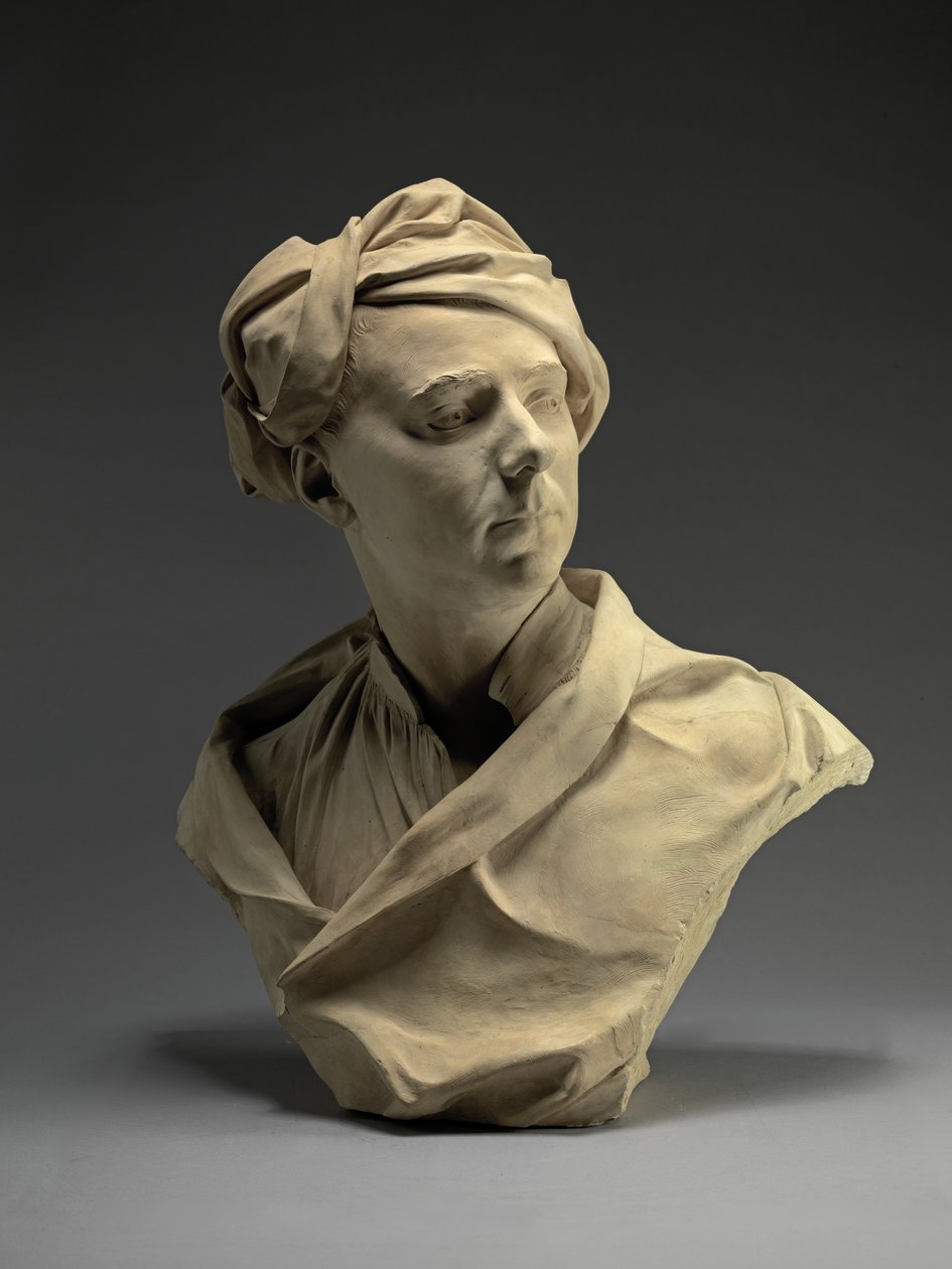 Egy férfi mellszobra, valószínűleg Francis Hayman, 1750 körül (terrakotta) alkotó: Louis Francois Roubilliac