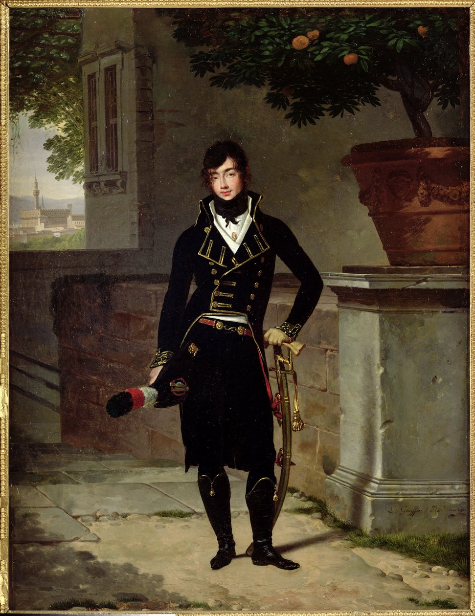 A Cisalpin Köztársaság tisztjének portréja, 1801 alkotó: Louis Gauffier