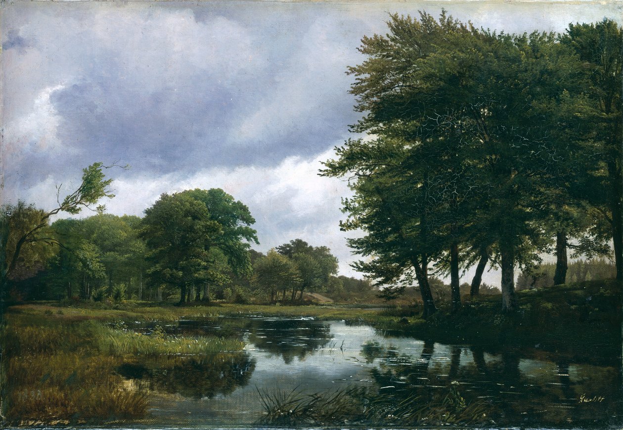 Tájkép Silkeborgban, 1833 alkotó: Louis Gurlitt
