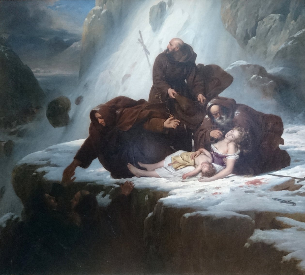 A Saint-Gothard-hegyi vallásosok alkotó: Louise Marie Jeanne Hersent