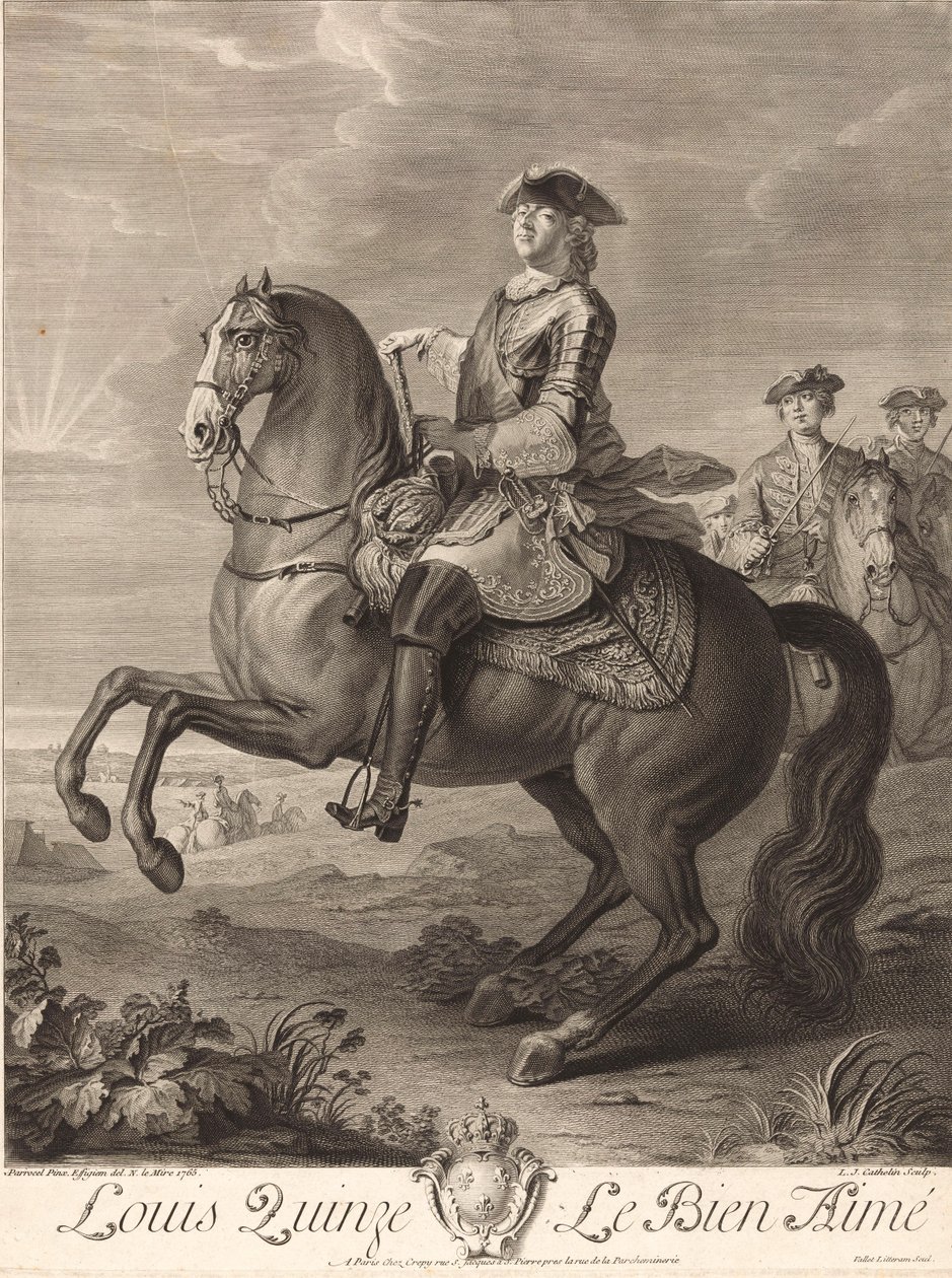 Lajos XV alkotó: Louis Jacques Cathelin