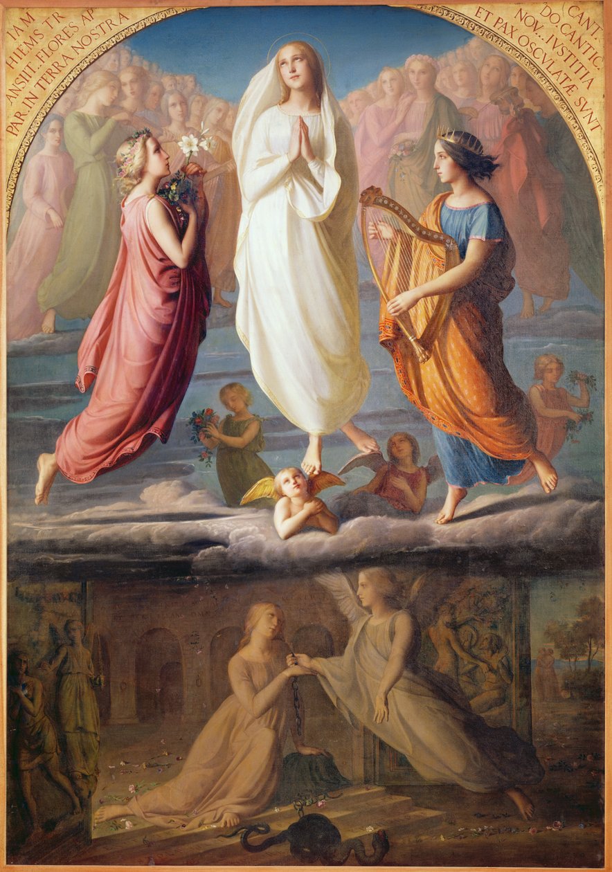 A Szűz mennybemenetele, 1844 alkotó: Louis Janmot