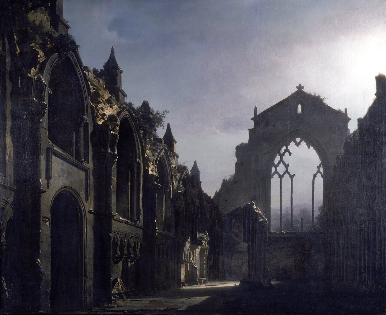 A Holyrood romok kápolna alkotó: Louis Jacques Mande Daguerre