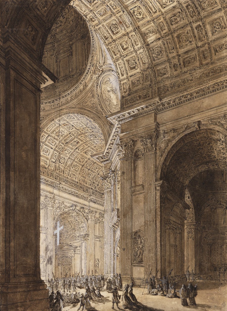 St. Peters Illuminated belseje alkotó: Louis Jean Desprez