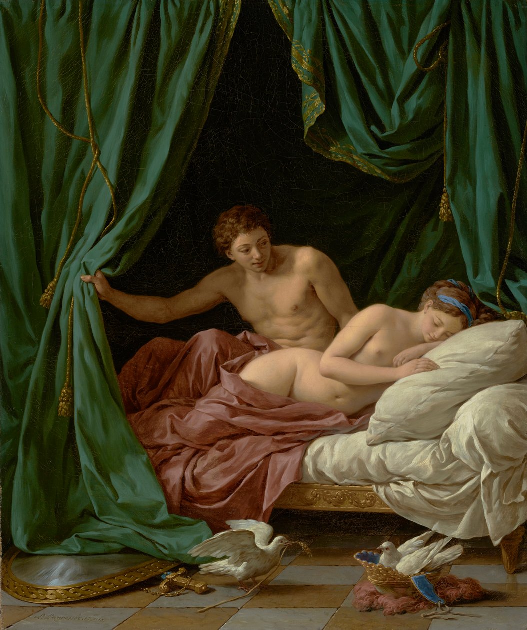 Mars and Venus, Allegory of Peace, 1770 alkotó: Louis Jean François Lagrenée