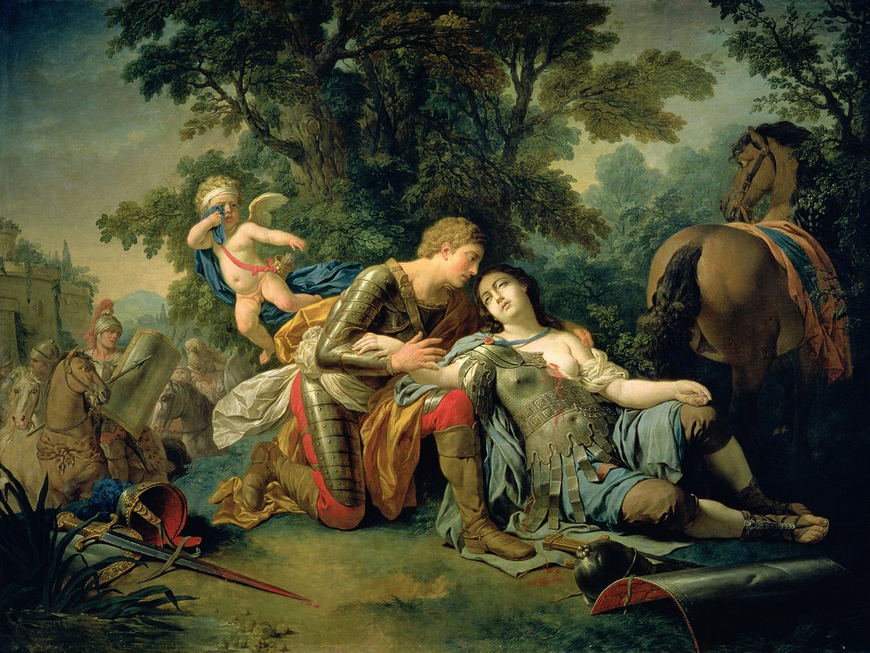 Tancred és Clorinda, 1761 alkotó: Louis Jean François Lagrenée