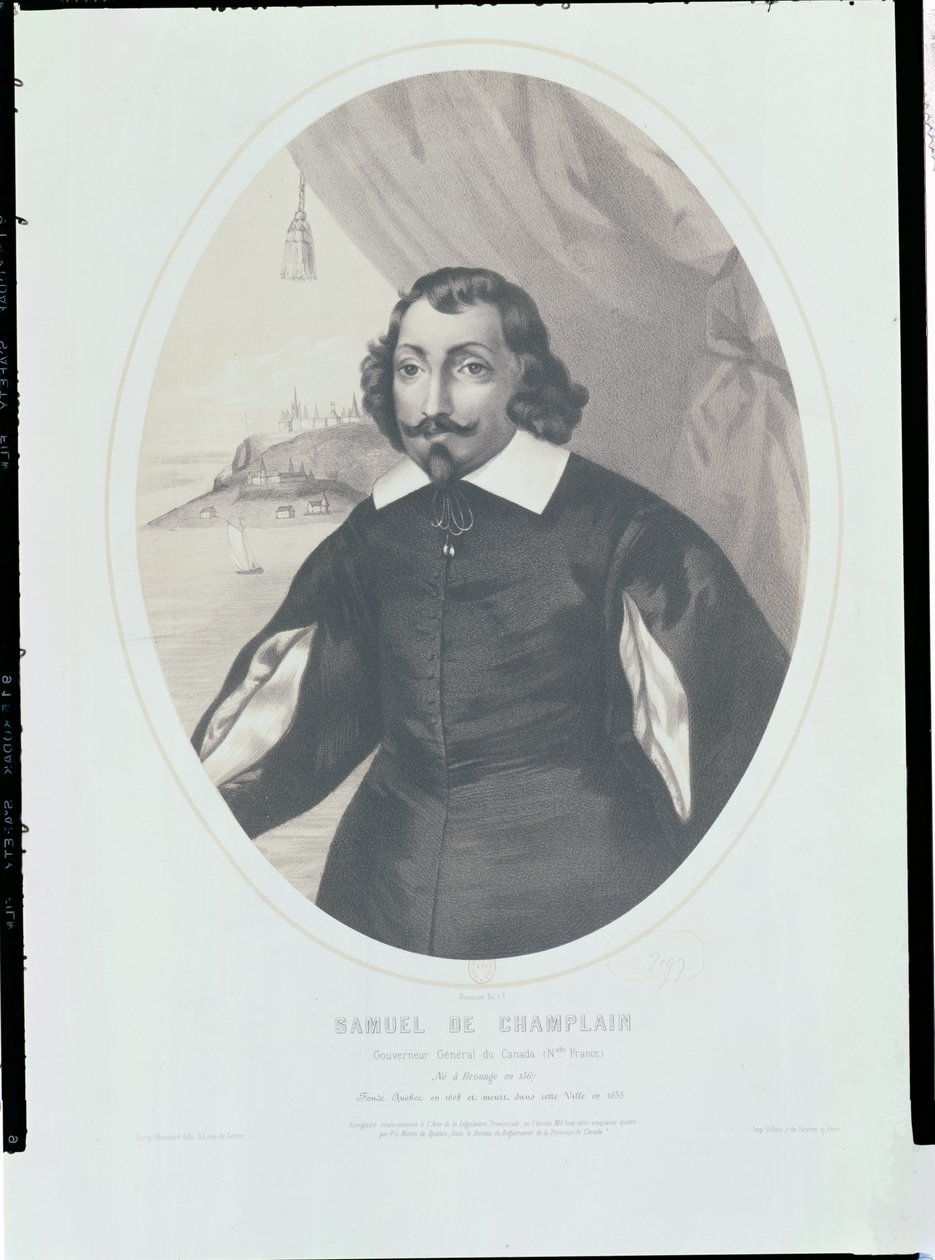 Samuel de Champlain (1567-1635) 1854 alkotó: Louis Joseph Cesar Ducornet