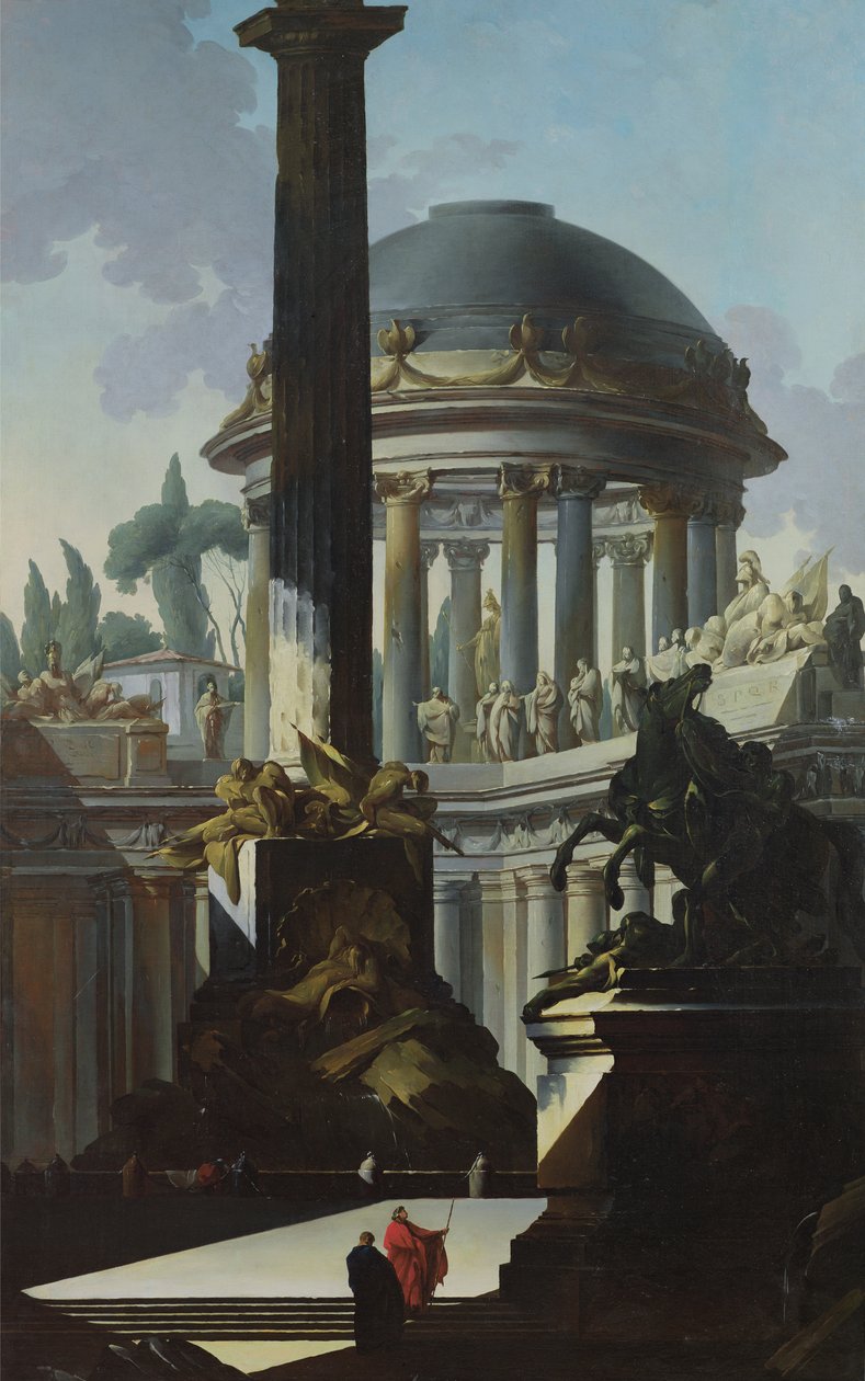 Építészeti táj vagy Capriccio alkotó: Louis Joseph Le Lorrain
