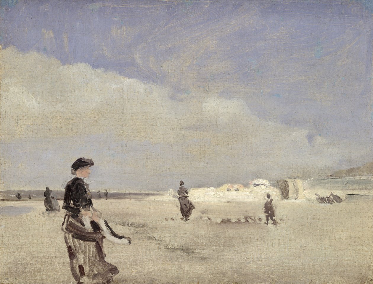 Norderney tengerpartján alkotó: Louis Kolitz