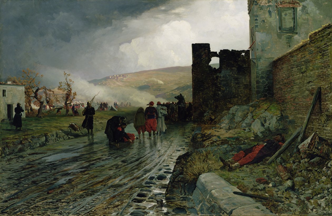 Foglyok szállítása Metz elfoglalása után 1870-ben, 1872-ben alkotó: Louis Kolitz