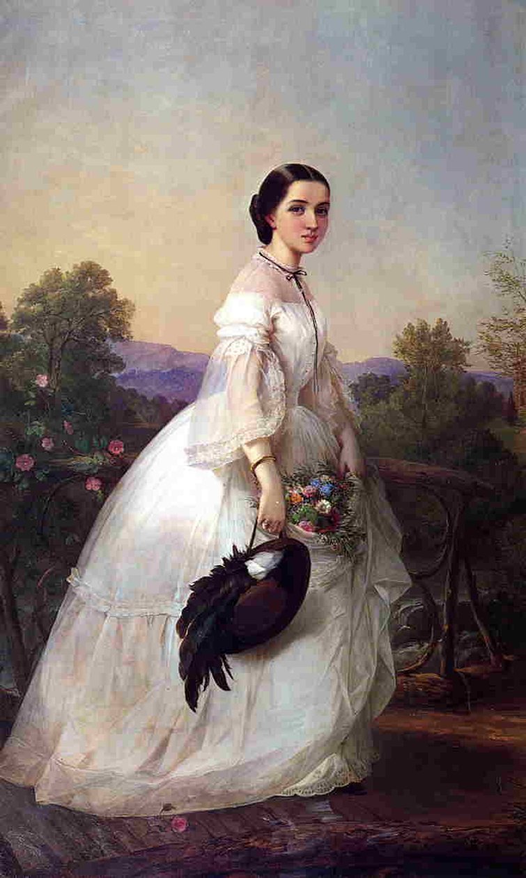 A svéd énekesnő Jenny Lind, 1852 körül alkotó: Louis Lang