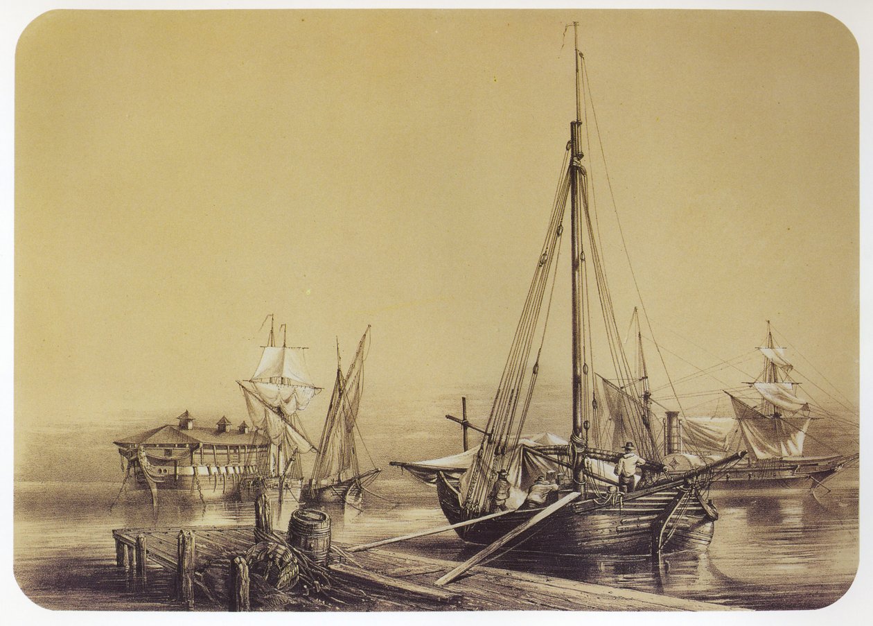 Tartane Toulonban alkotó: Louis Le Breton