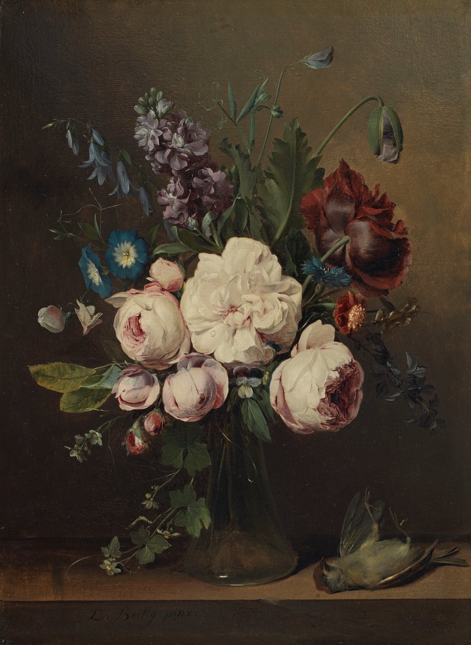 Egy váza virággal alkotó: Louis Leopold Boilly