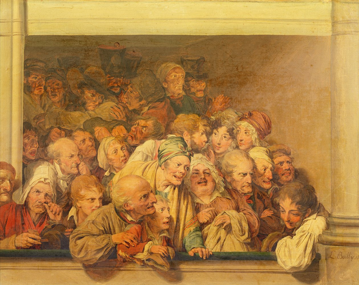 Szegénydoboz az Operában, 1830 alkotó: Louis Leopold Boilly