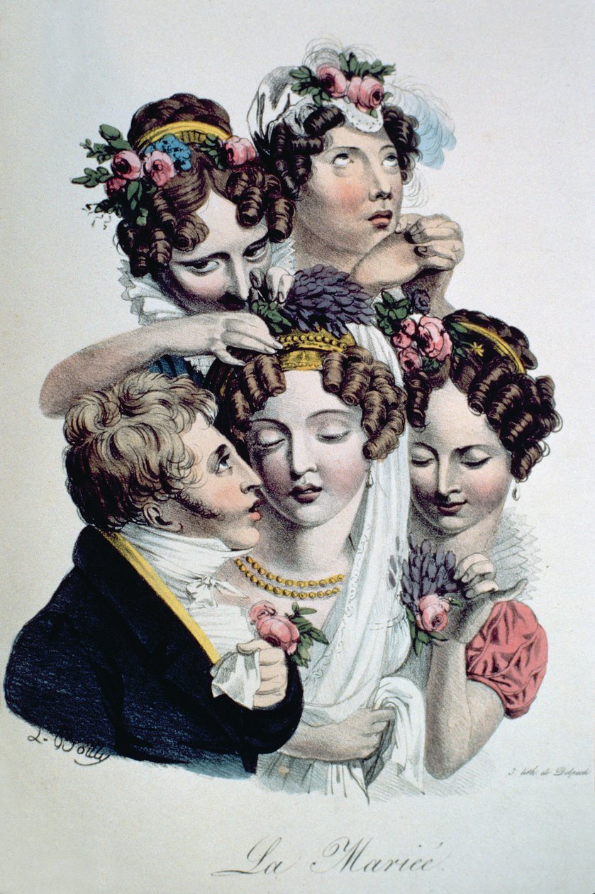 A menyasszony, 1820 körül alkotó: Louis Leopold Boilly