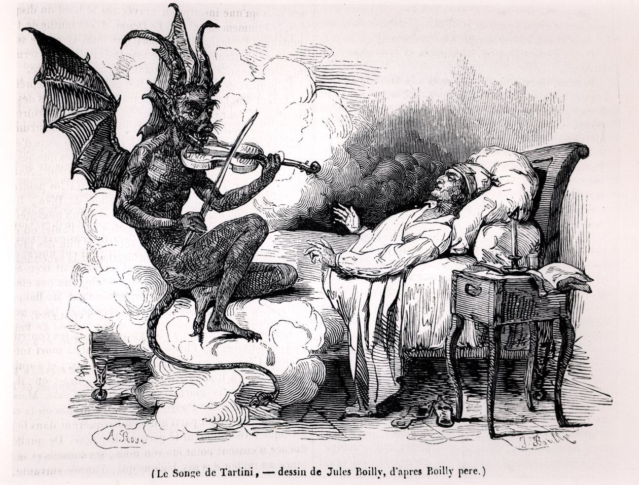 Tartini álma, vésette Julien Leopold Boilly (1796-1874) 1840 alkotó: Louis Leopold Boilly