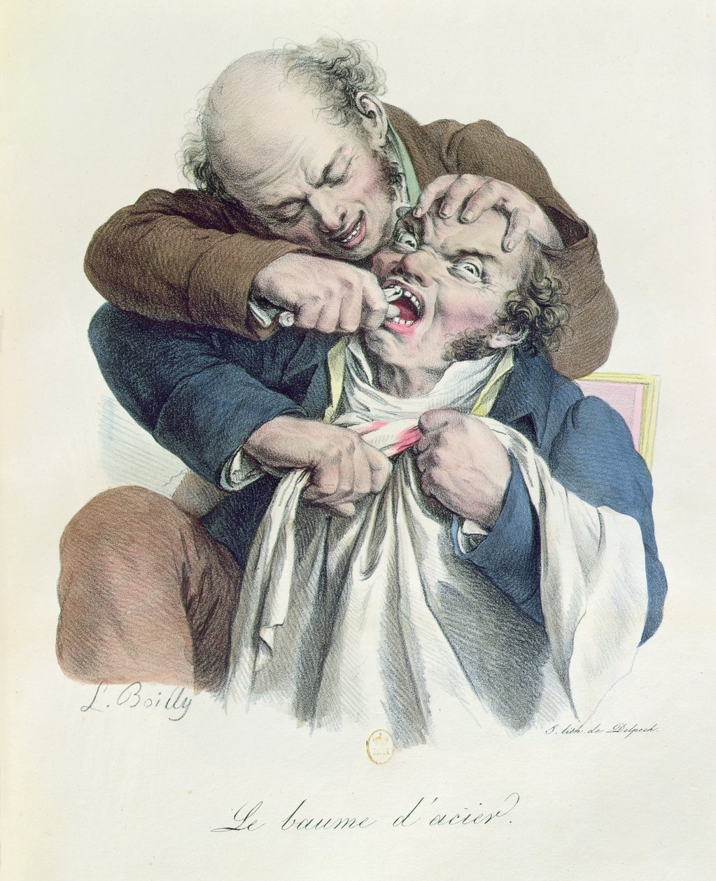 Az acélbalzsam, metszett: Francois Seraphin Delpech (1778-1825) 1826 körül alkotó: Louis Leopold Boilly