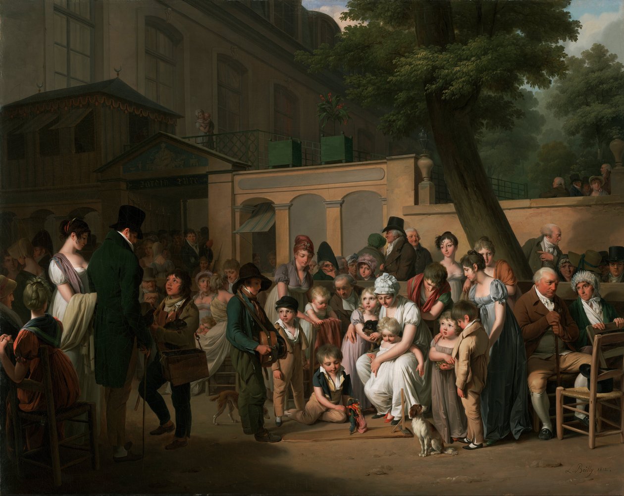 Bejárat a Jardin Turcba alkotó: Louis Leopold Boilly