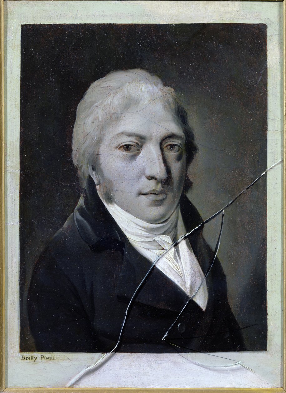 Önarckép törött üveggel alkotó: Louis Leopold Boilly