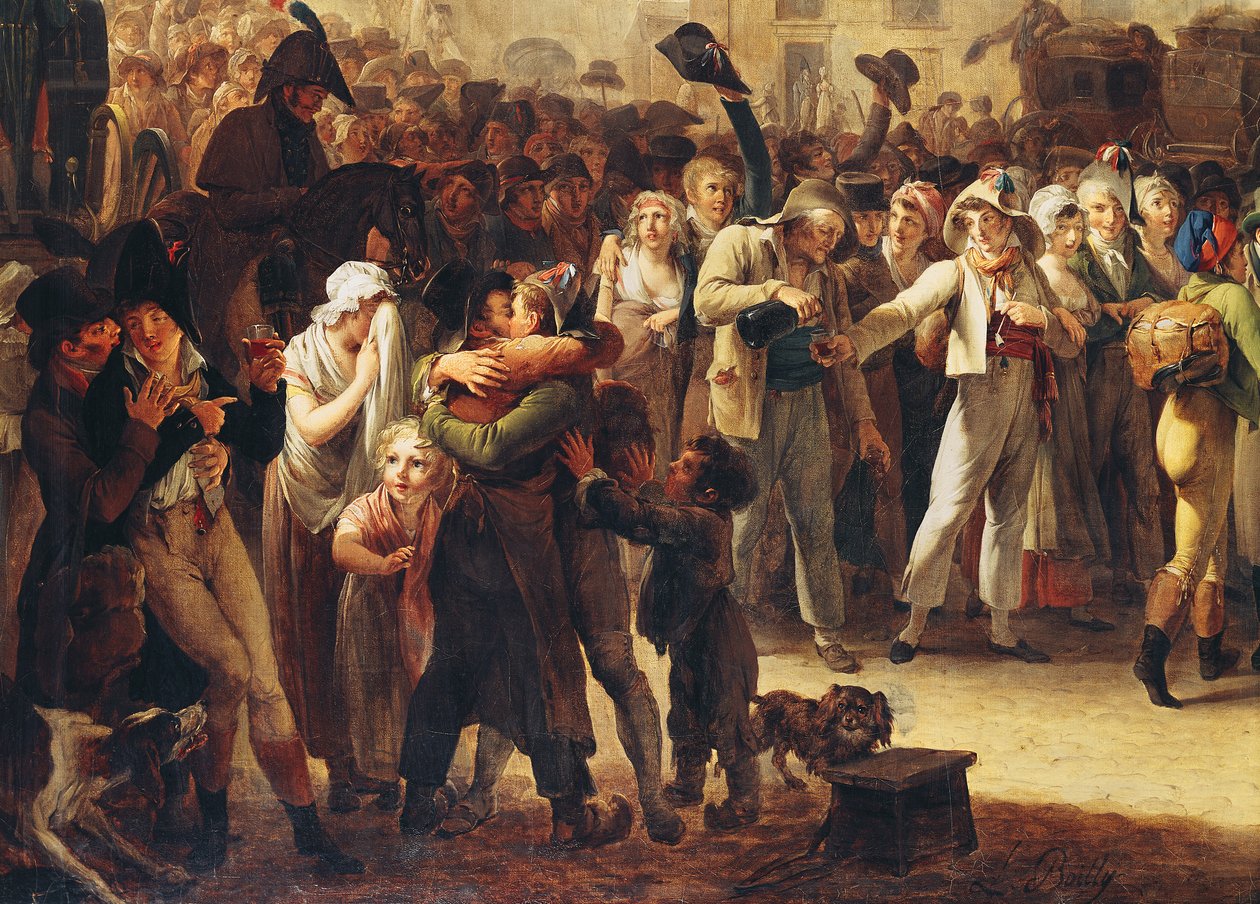 Az 1807-es hadkötelesek Saint-Denis kapuja mellett, részlet a sorkatonákról (lásd még: 92387 és 154983) alkotó: Louis Leopold Boilly