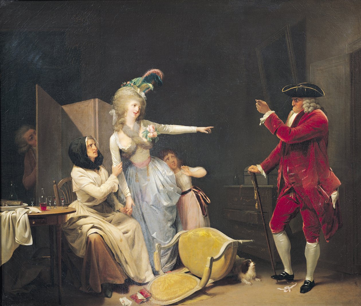 A féltékeny öreg, 1791 alkotó: Louis Leopold Boilly