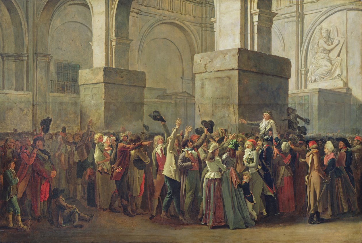 Marat diadala (1743-93) (olaj, papír, vászonra festve) alkotó: Louis Leopold Boilly
