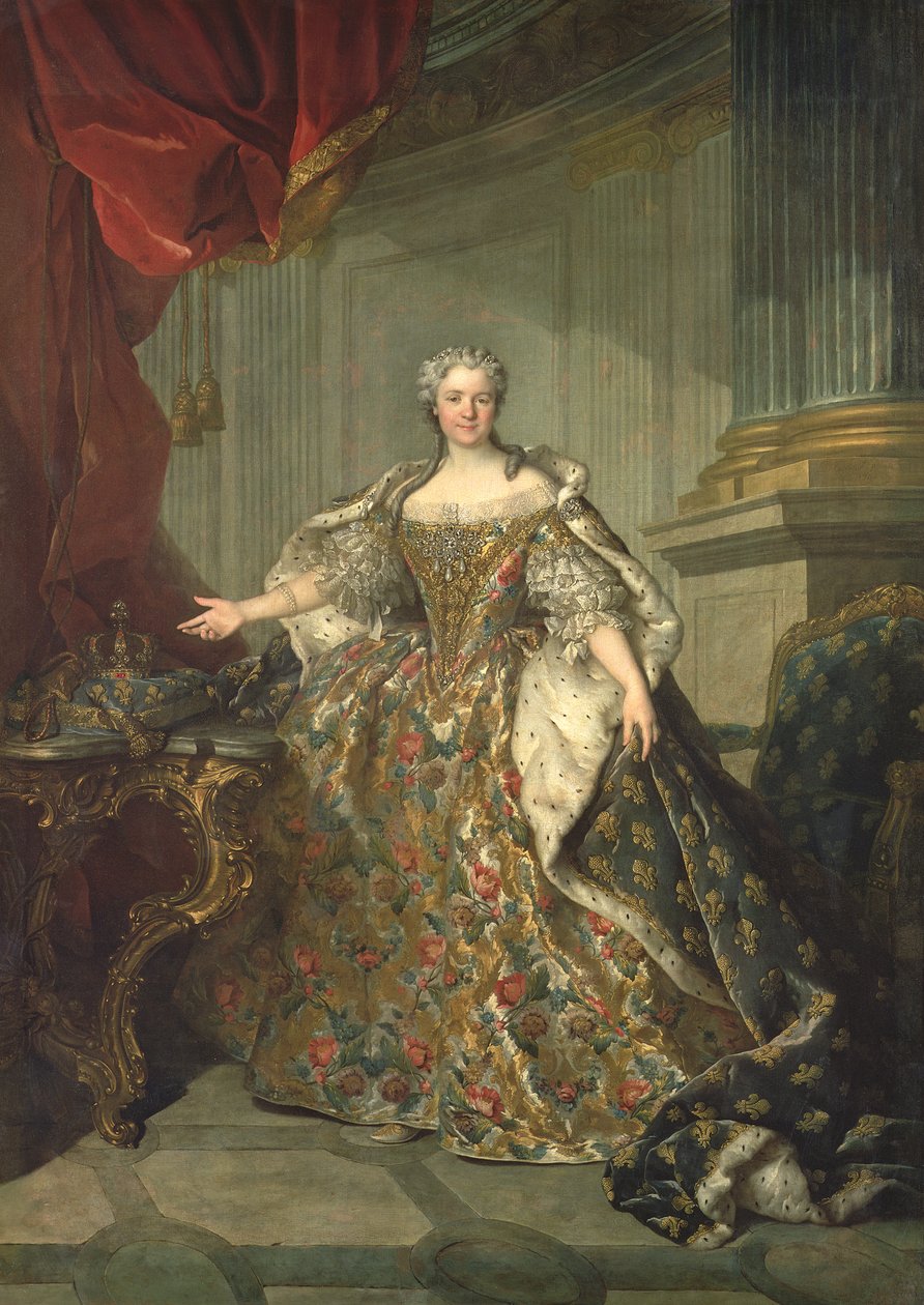 Marie Leczinska (1703-68) portréja alkotó: Louis Tocqué