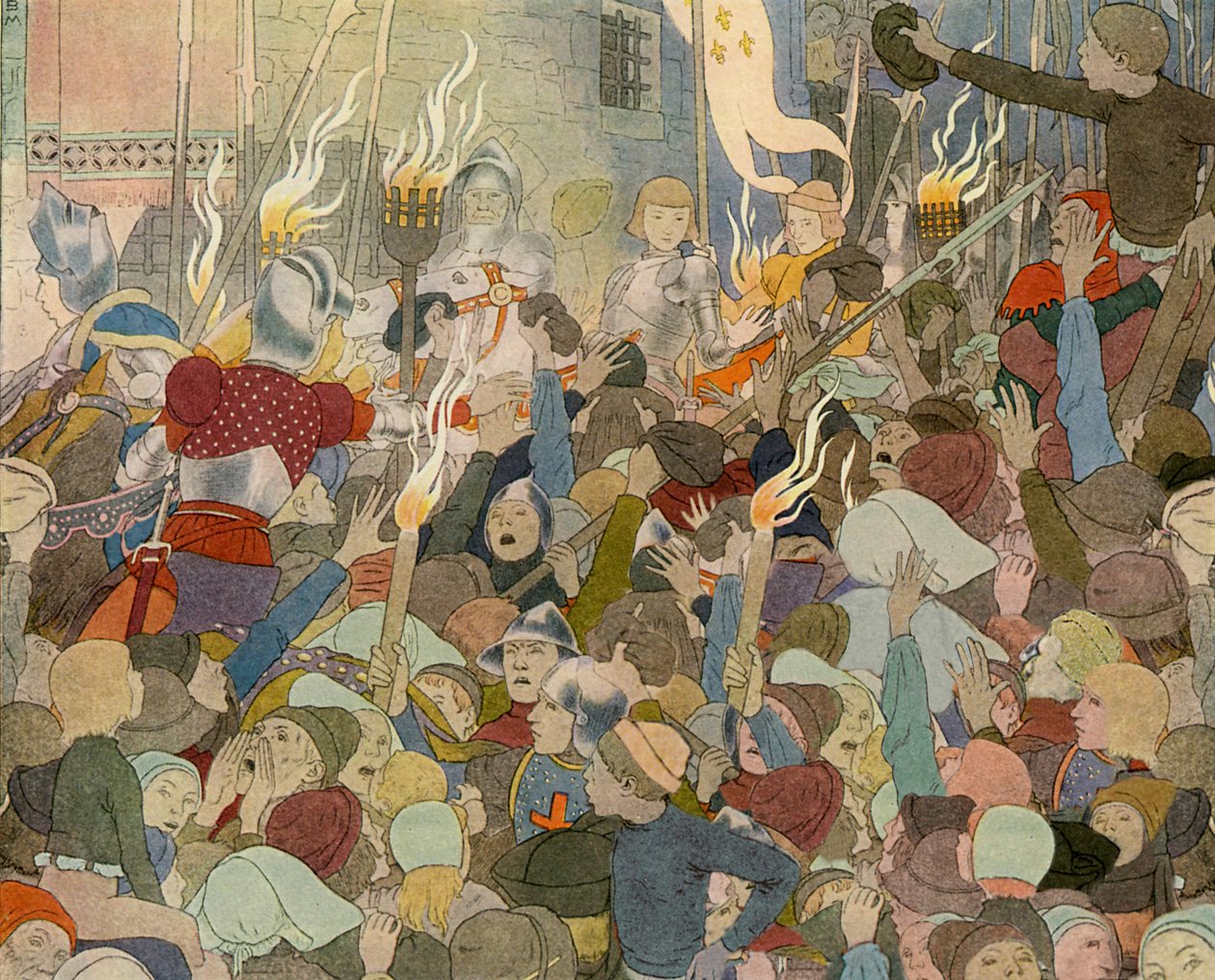 Jeanne of Arc belép Orléansba alkotó: Louis Maurice Boutet de Monvel