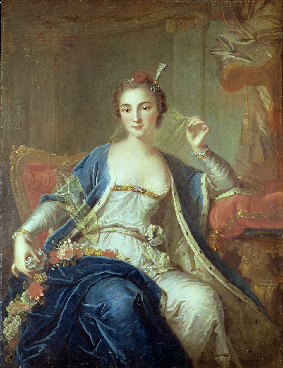 Mademoiselle Marie Salle (kb.1702-56) portréja 1737 alkotó: Louis Michel van Loo