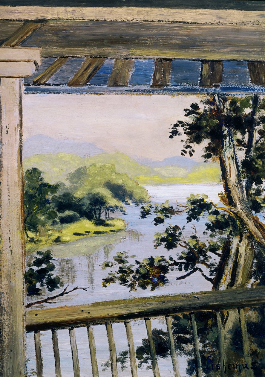 Erkély, Delaware Water Gap alkotó: Louis Michel Eilshemius