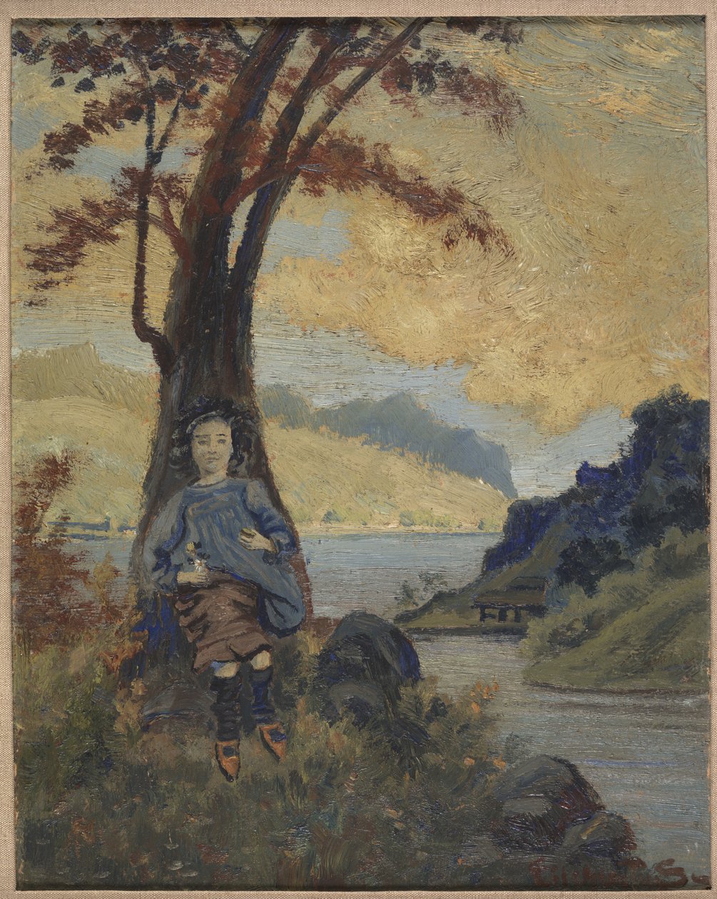 Olasz lány, 1913 körül alkotó: Louis Michel Eilshemius