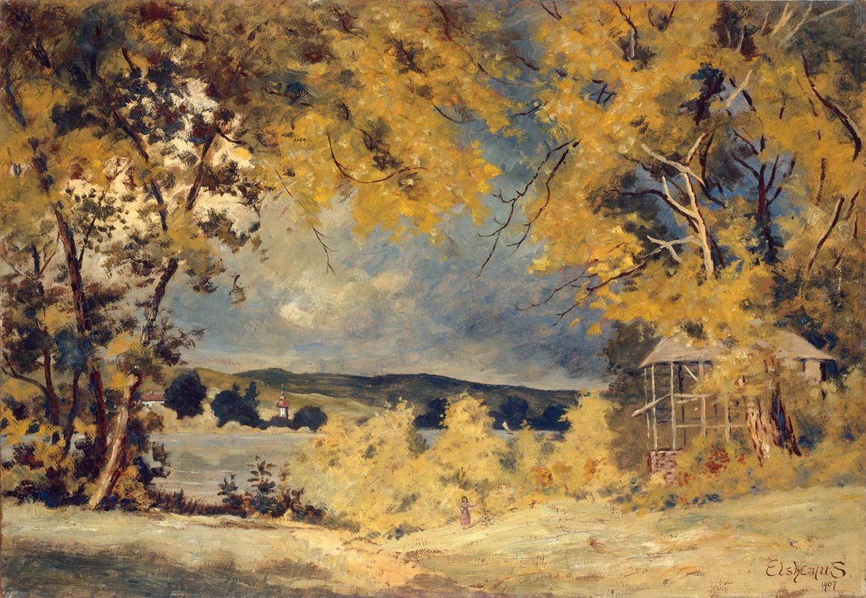 Tájkép, Binghamton, New York, 1907 alkotó: Louis Michel Eilshemius