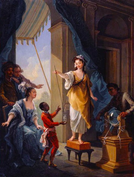 Elektromos kísérlet, a sorozat egyike alkotó: Louis Michel van Loo