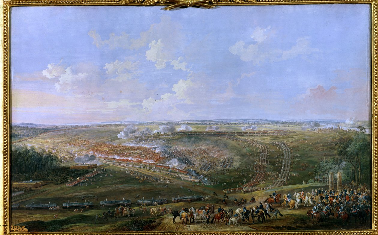 A fontenoyi csata, 1745. május 11., 1779 alkotó: Louis Nicolas van Blarenberghe