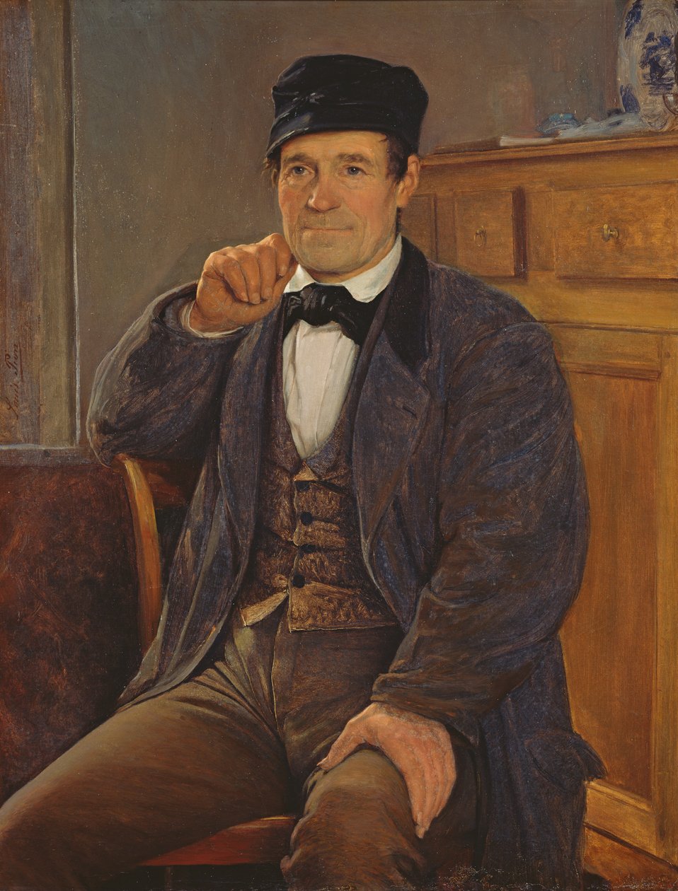 A művész apjának portréja alkotó: Louis Pion