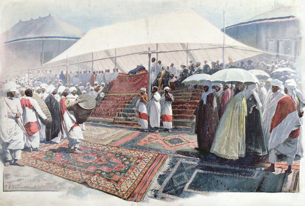 Húsvéti ünnepségek Addisz-Abebában alkotó: Louis Remy Sabattier