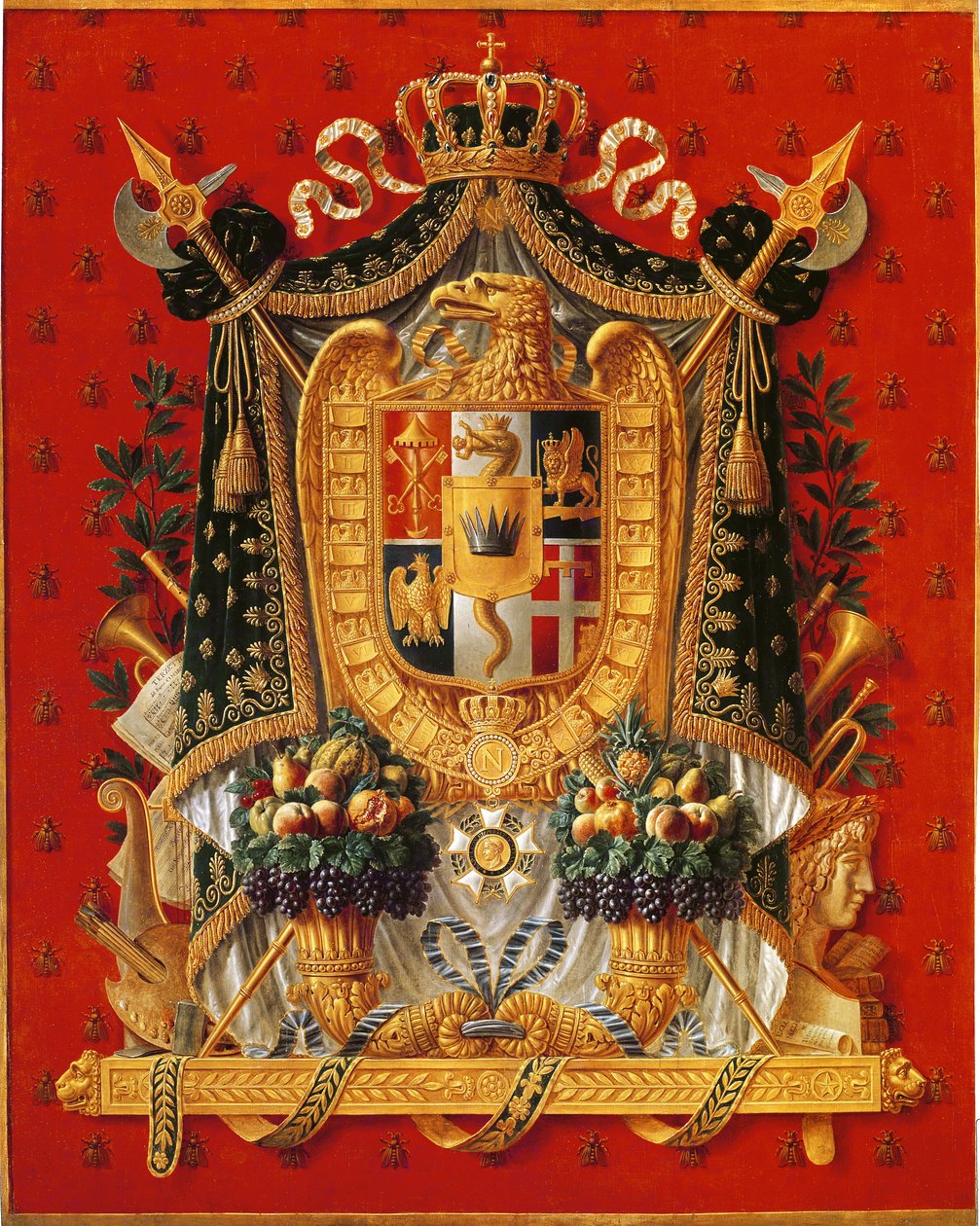 Olaszország címere, kárpitterve, 1808 alkotó: Louis Saint Ange Desmaisons