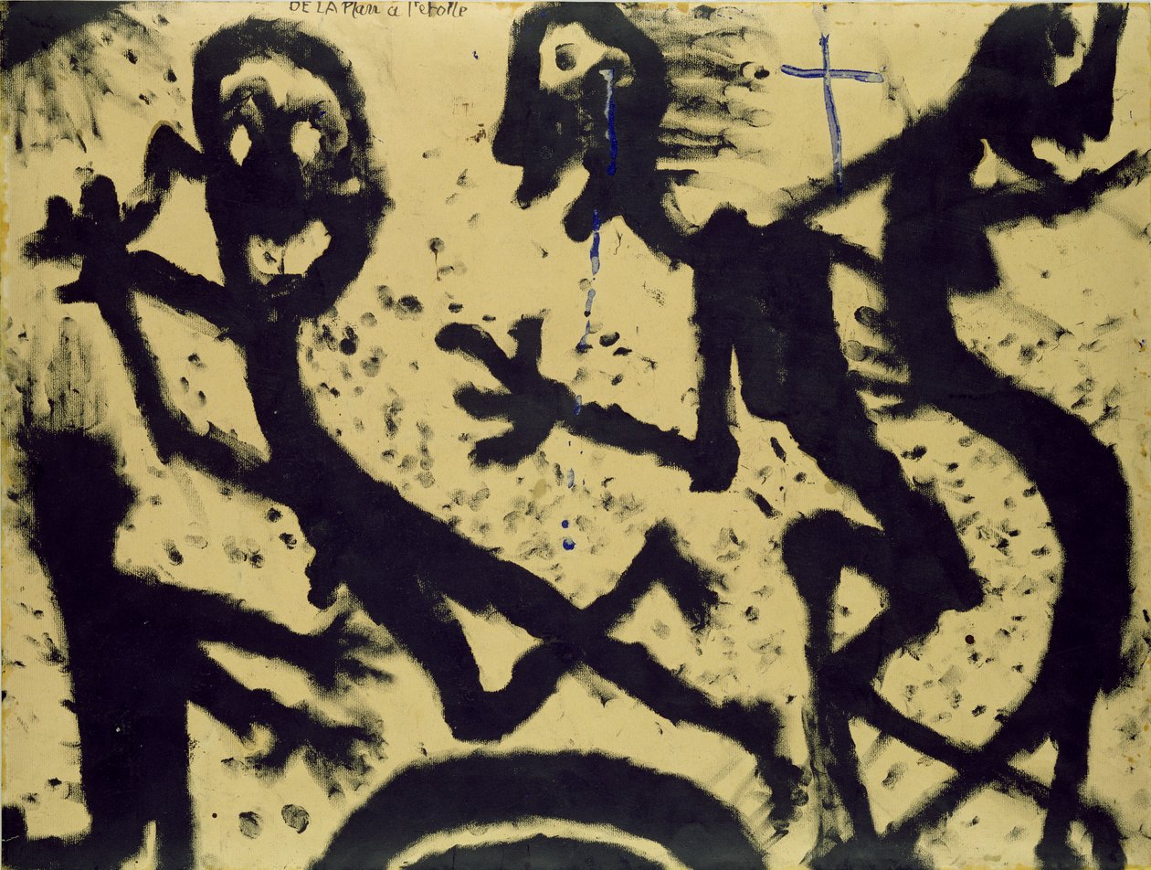 A bolygótól a csillagig, 1938 (fekete tinta és gouache a papíron) alkotó: Louis Soutter