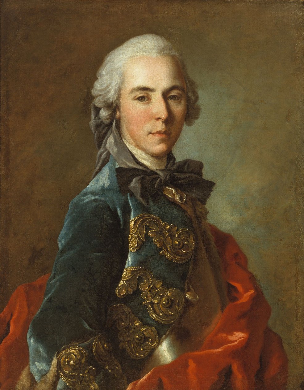 Egy fiatal tiszt portréja alkotó: Louis Tocqué